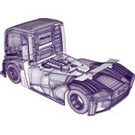 Bittydesign IRON 1/10th 190mm Clear Truck Body