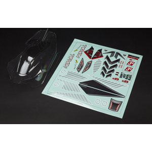 ARRMA RC Typhon 4X4 Clear Body (Inc. Decals) Ar402270