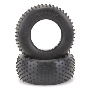 Schumacher U6766 Short Course Tyre - Mini Spike - Yellow (pr)