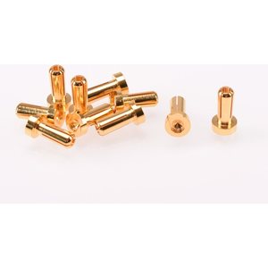 Ruddog 4mm Gold Plug Male 12mm (1pc) RP-0182