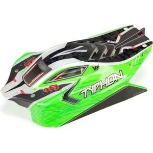 ARRMA RC ARA402272 Typhon 4X4 Mega Body Painted Decal Trimmed Green
