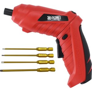 ValueRC Sähköinen ruuvinväännin titaanikärjillä Punainen