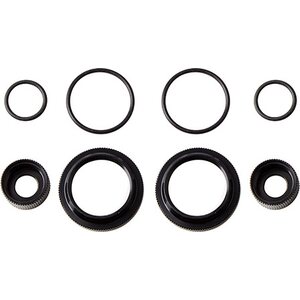 Team Associated 12mm Shock Collar and Seal Retainer Set, black 91909