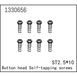 Absima Button Head self-tapping Screws ST2.5*10 (8)