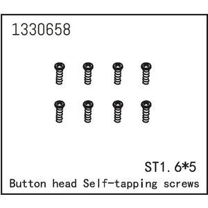 Absima Button Head self-tapping Screws ST1.6*5 (8)