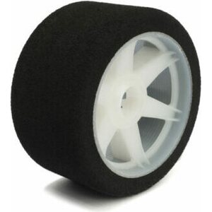 Hot Race Pair of front tyres 1\8 shore 32 on white rims