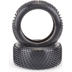 Schumacher G404 Truggy Spiral Tyre - Yellow - pr