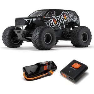 ARRMA RC 1/10 GORGON 4X2 MEGA 550 Brushed Monster Truck Ready-To-Assemble Kit with Battery & Charger