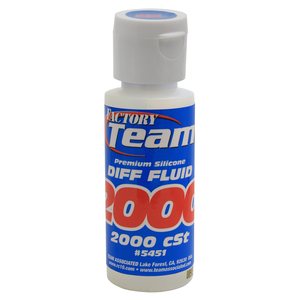 Team Associated 5451 FT Silicone Diff Fluid 2000cst, for gear diffs