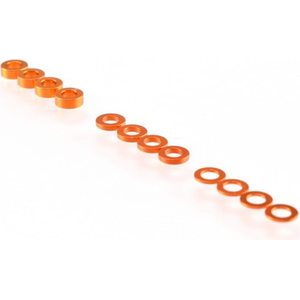 Ruddog 3mm Washer Set Orange (0.5mm/1.0mm/2.0mm)
