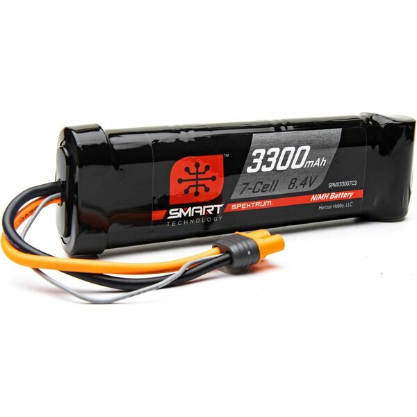 Spektrum 8.4V 3300mAh 7-Cell Smart NiMH Battery: IC3
