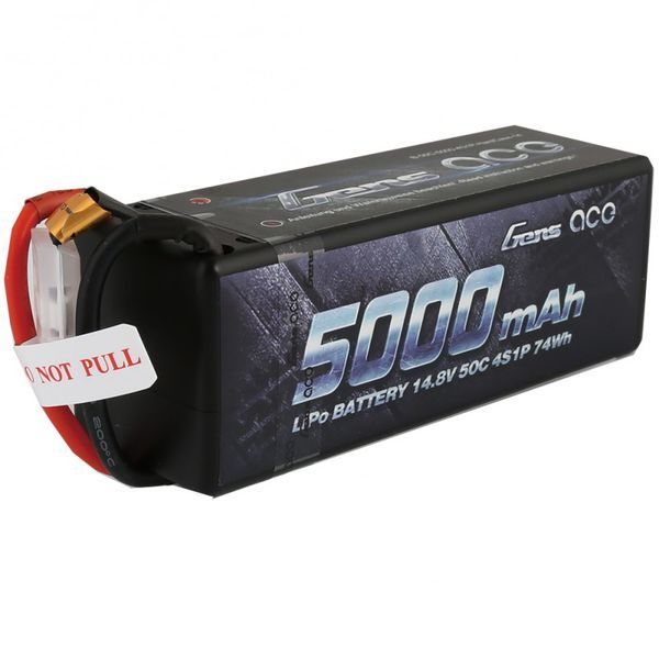 Gens ace 5000mAh 14.8V 50C 4S1P Hard Case Lipo Battery Pack