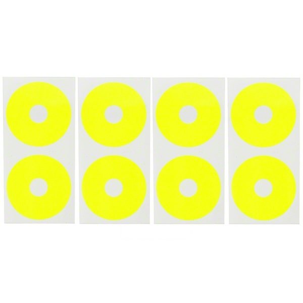 DE Racing Wheel sticker disk for 1/10 buggy / Fluorescent Yellow (8pcs.)