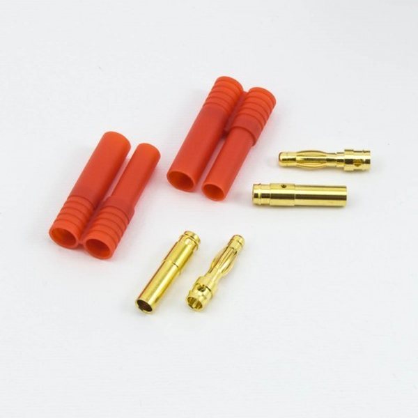 Ultimate Racing 4.0mm BULLET CONNECTOR MALE/FEMALE (2pcs)